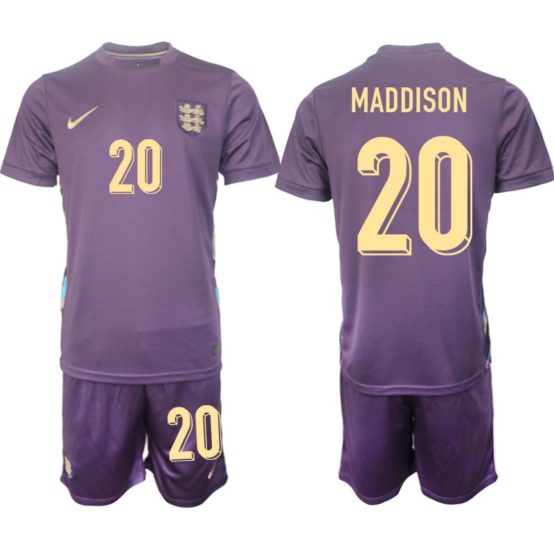 Men 2024-2025 Season England away purple 20 Soccer Jersey